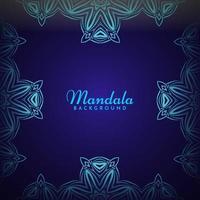 dekorativer Hintergrund mit stilvollem Mandala-Design-Ornamentmuster vektor