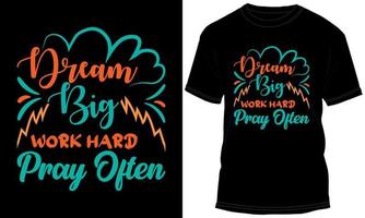 motiverande typografi t-shirt design vektor