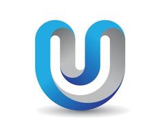 modern u Logo Design Vektor Vorlage