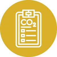 Kohlenstoff Dioxid Bericht Vektor Symbol Design