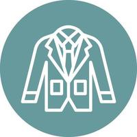 Hochzeit Männer Anzug Vektor-Icon-Design vektor