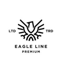 Adler Linie abstrakt Logo Symbol Design Illustration vektor