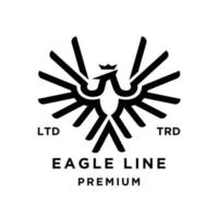 Adler Linie abstrakt Logo Symbol Design Illustration vektor