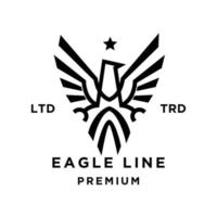 Adler Linie abstrakt Logo Symbol Design Illustration vektor