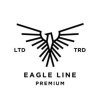 Adler Linie abstrakt Logo Symbol Design Illustration vektor