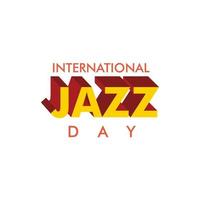 International Jazz Tag Vektor Illustration.