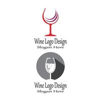 vin logotyp mall vektor symbol natur