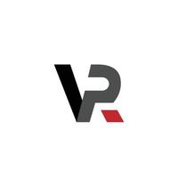 v r virtuell 3d Schriftart modern Technologie Logo virtuell Wirklichkeit vektor
