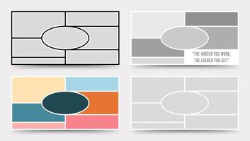 humör bräda mall. Foto collage layout. minimalistisk humör bräda. vektor