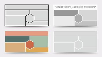 humör bräda mall. Foto collage layout. minimalistisk humör bräda. vektor