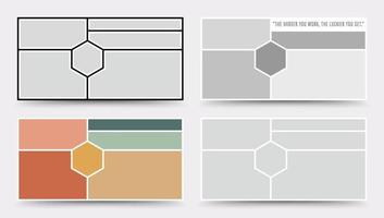 humör bräda mall. Foto collage layout. minimalistisk humör bräda. vektor