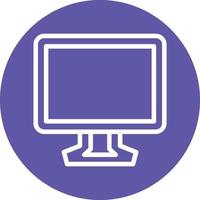 TV-Bildschirm-Vektor-Icon-Design vektor