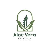 aloe vera logotyp, ört- växt vektor, illustration symbol ikon enkel design vektor