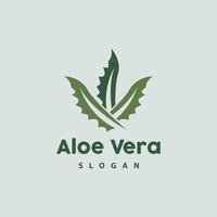 Aloe vera Logo, Kräuter- Pflanze Vektor, Illustration Symbol Symbol einfach Design vektor