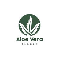 Aloe vera Logo, Kräuter- Pflanze Vektor, Illustration Symbol Symbol einfach Design vektor