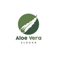 Aloe vera Logo, Kräuter- Pflanze Vektor, Illustration Symbol Symbol einfach Design vektor