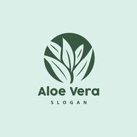 aloe vera logotyp, ört- växt vektor, illustration symbol ikon enkel design vektor