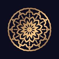 Mandala Muster Hintergrund Design Vektor Logosymbol Illustration