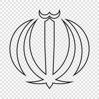 dünn Linie Emblem von ich rannte vektor