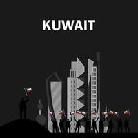 firandet av Kuwaits nationaldag vektor