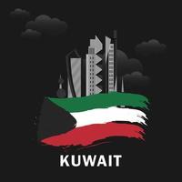 Feier des Kuwait Nationalfeiertags vektor