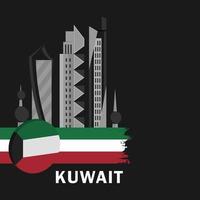 Feier des Kuwait Nationalfeiertags vektor