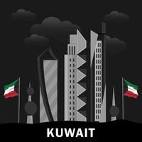 Feier des Kuwait Nationalfeiertags vektor