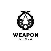 Waffe Logo, traditionell Waffe karambit Vektor, Ninja Kampf Werkzeug einfach Design, Symbol Symbol, Illustration vektor