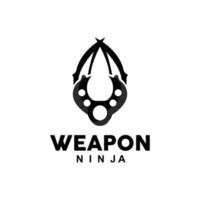 vapen logotyp, traditionell vapen karambit vektor, ninja stridande verktyg enkel design, symbol ikon, illustration vektor