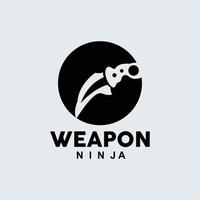 vapen logotyp, traditionell vapen karambit vektor, ninja stridande verktyg enkel design, symbol ikon, illustration vektor