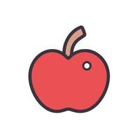 rot Apfel Symbol oder Logo vektor