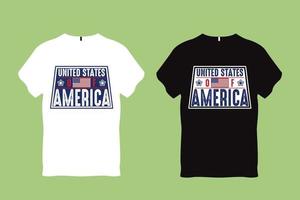 förenad stater av Amerika typografi t skjorta design vektor