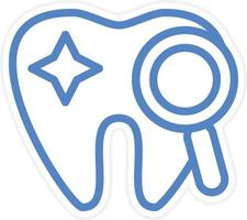 Dental Untersuchung Vektor Symbol Stil
