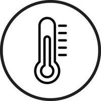 Thermometer Vektor Symbol Stil