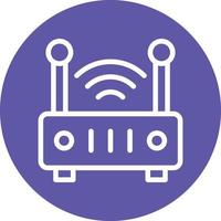 W-lan Router Vektor Symbol Design