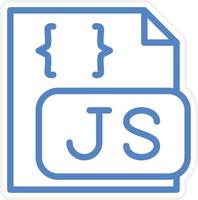 javaScript fil vektor ikon stil