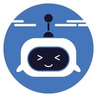 chatbot. robo rådgivare . chatt bot robot tycka om assistent. begrepp av digital rådgivare avatar till hjälp de kund. vektor ikon.