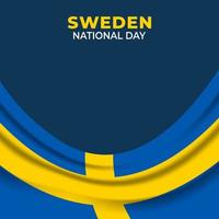 Vektor-Illustration des schwedischen Unabhängigkeitstags. schwedischer Nationalfeiertag. Vektorillustration vektor