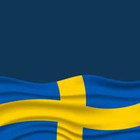 schwedischer Nationalfeiertag. Jährlich am 6. Juni in Schweden gefeiert. vektor