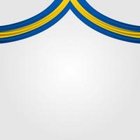 sveriges nationaldag. firades årligen den 6 juni i sverige. glad nationell helgdag av frihet. sveriges flagga. patriotisk affischdesign. vektor