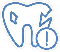 Zahn Problem Vektor Symbol Stil