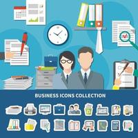 Business Items Icon Set Vektor-Illustration vektor