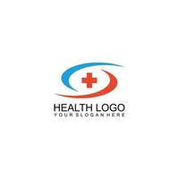 kreativ Gesundheit Pflege Konzept Logo Vorlage. Kreuz Plus medizinisch Logo Symbol Vorlage Elemente vektor