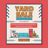 Yard Sale Poster Vektor