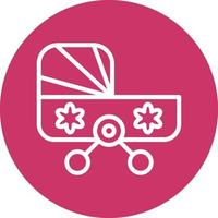 Baby Kinderwagen Vektor Symbol Design