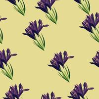 mönster med iris. blommor.vår humör. hög kvalitet vektor bild.