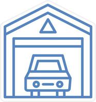 Auto Garage Vektor Symbol Stil