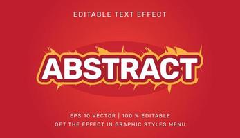 Vektor Illustration von abstrakt editierbar Text bewirken Vorlage
