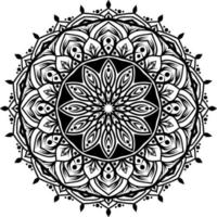 kreisförmige Muster-Mandala-Kunst vektor