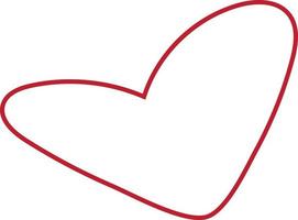 röd kärlek hjärta element vektor